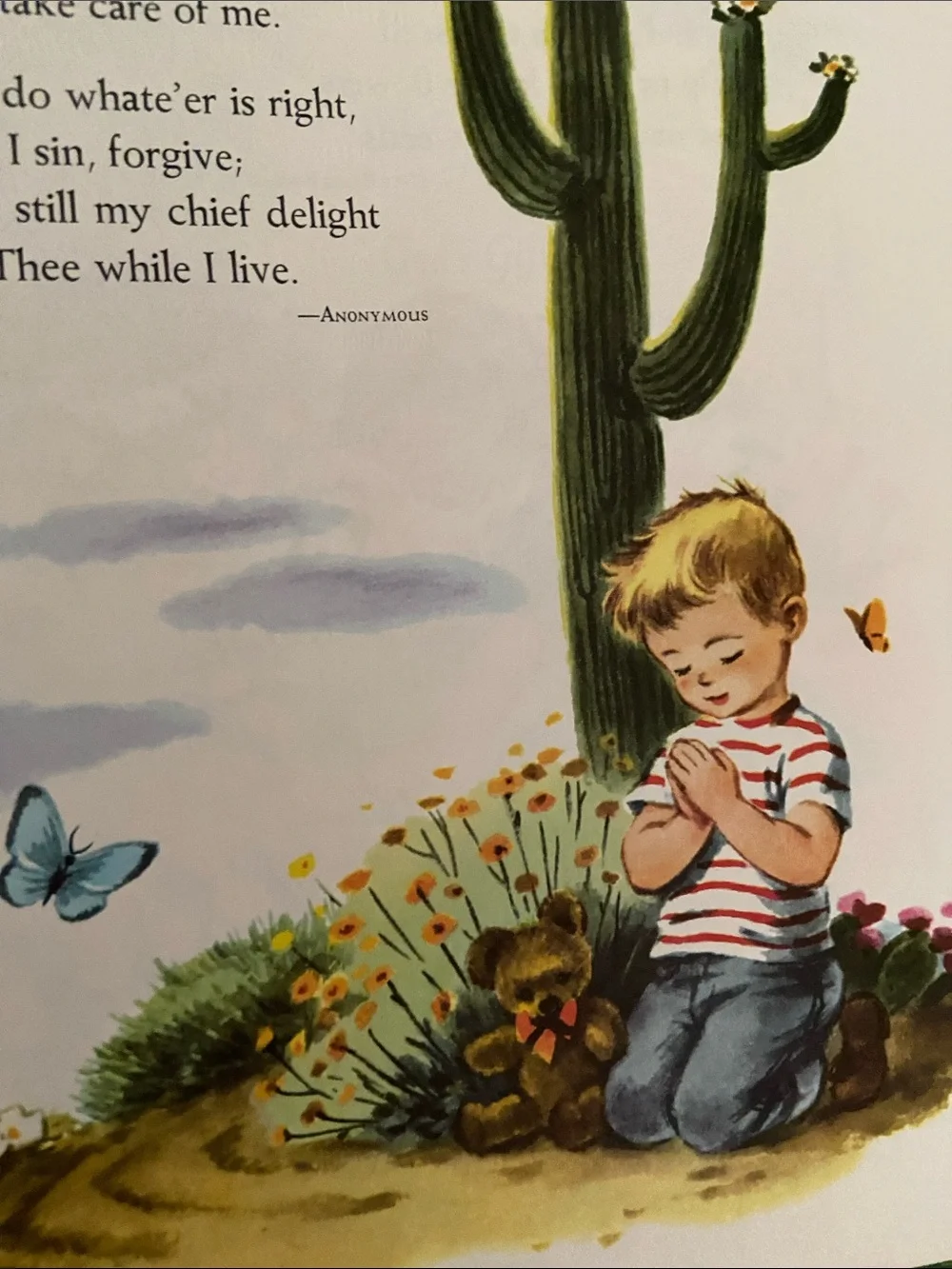 Vintage 1950s 50s 1st edition Cowboy Western horse horses Prayer Children Book